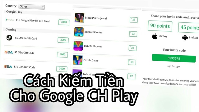 Tại Sao Nên Tìm Cách Kiếm Tiền Trên CH Play?